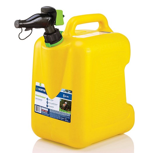 Scepter 5 Gallon Smartcontrol Diesel Can With Rear Handle, Yellow (5 Gallons, Yellow)